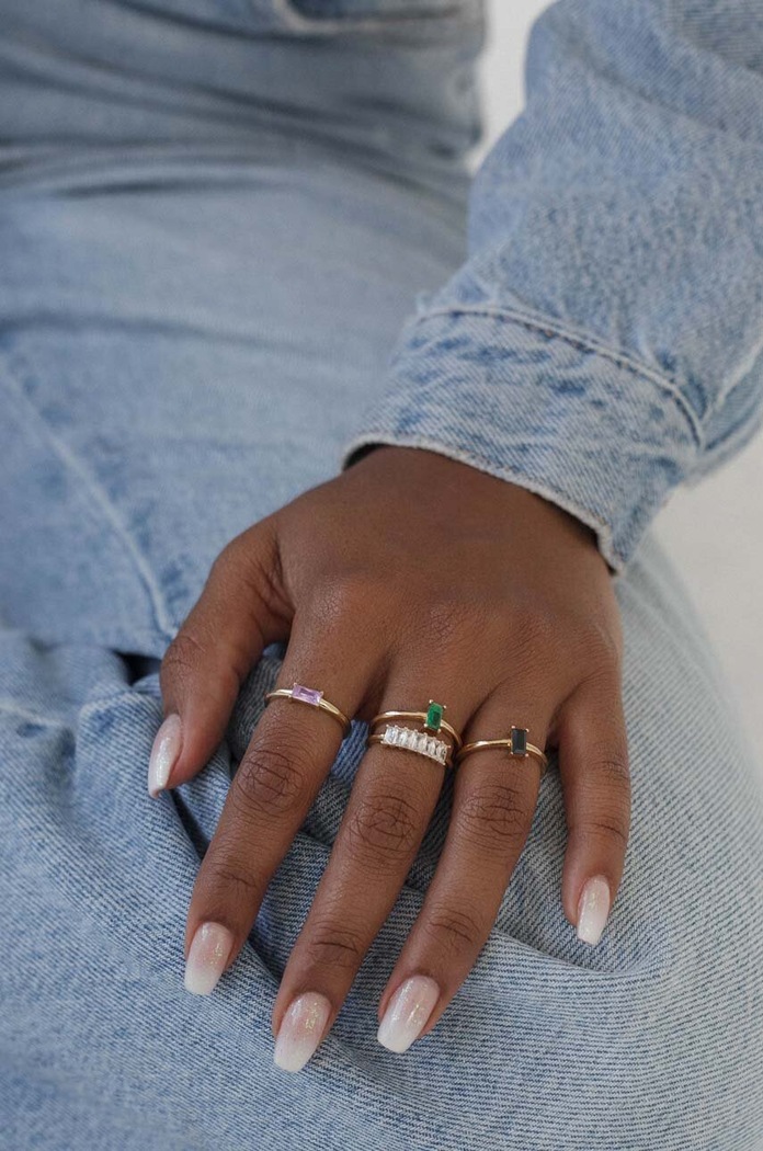 ANIA KRUK Pozlačeni srebrni prstan ANIA KRUK SUGAR SYZPS1379Z zlata ZW25