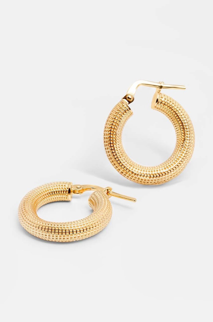Ασημένια επιχρυσωμένα σκουλαρίκια ANIA KRUK TRENDY SMVKS1520Z χρυσαφί ZS26