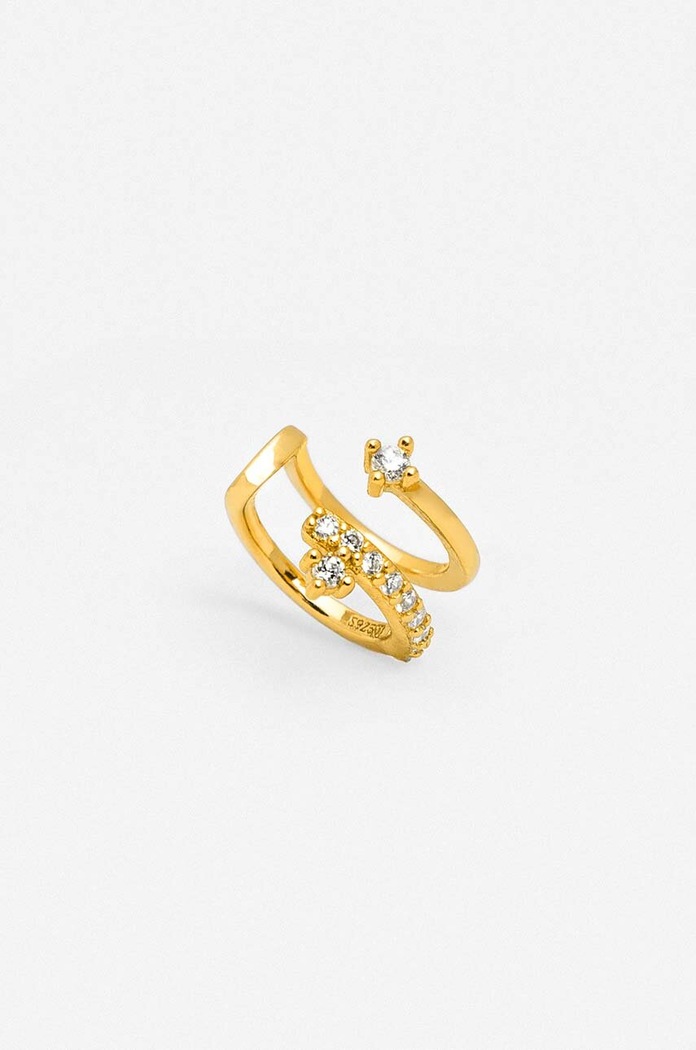 ANIA KRUK cercel din argint placat cu aur ROCK IT SRUKC1462Z aur ZS26