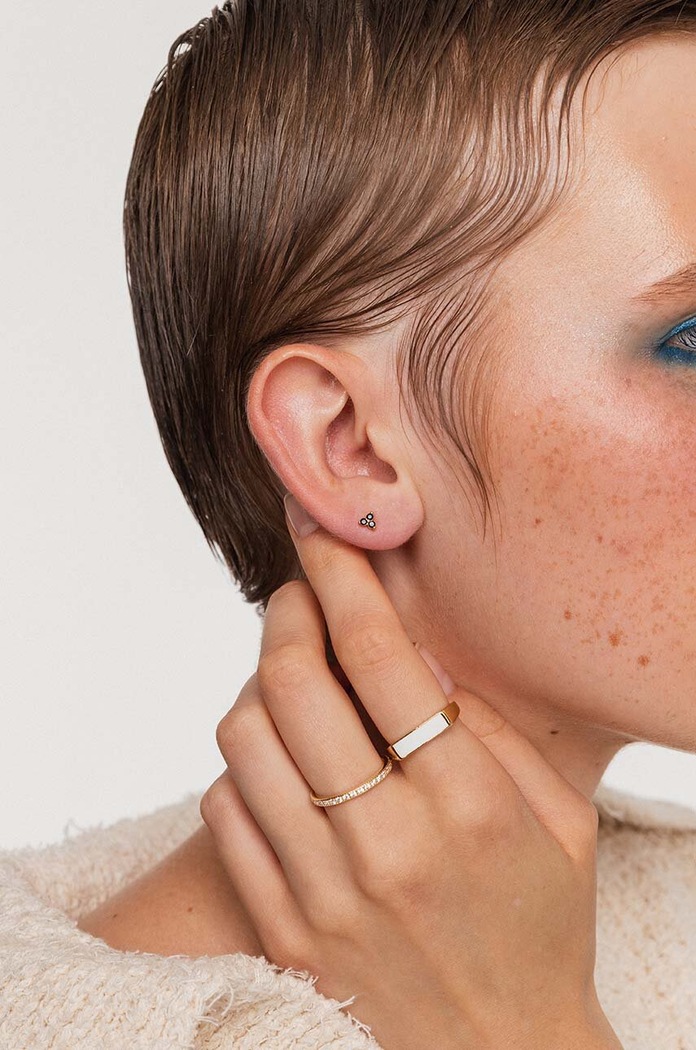 Kiegészítők ANIA KRUK piercing fülbevaló ROCK IT SRUKC1781Z arany