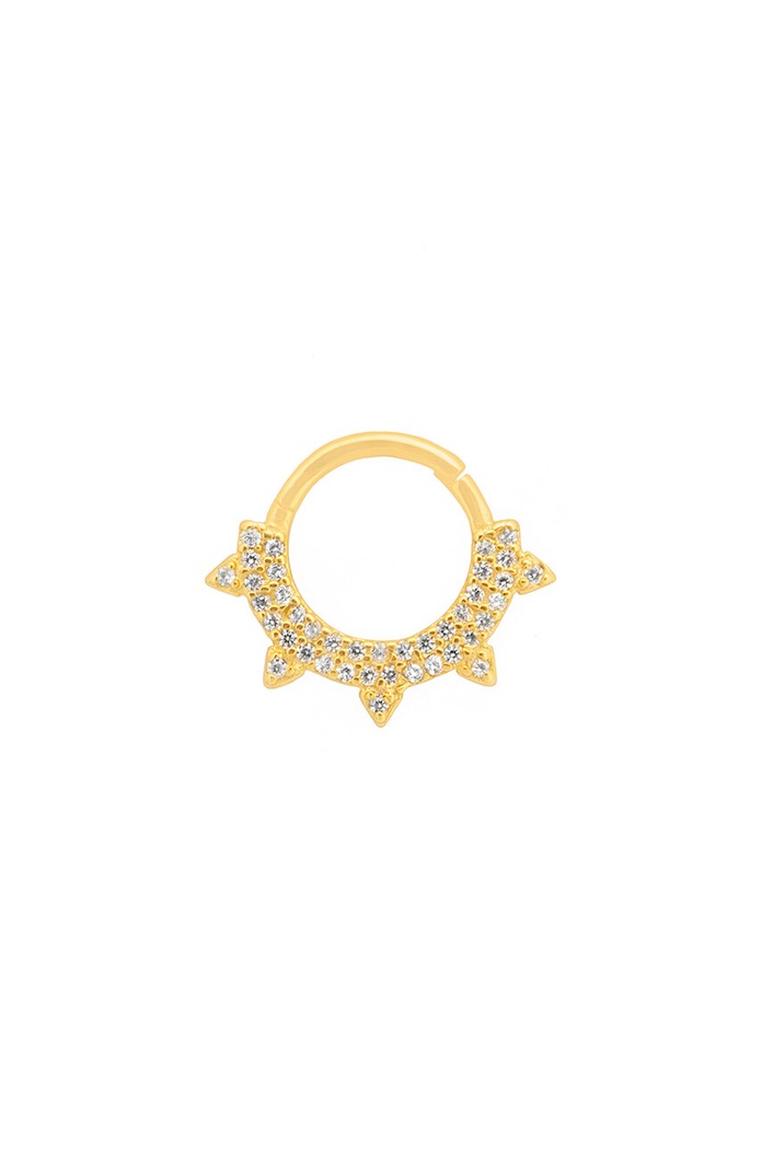 Piercing uhan ANIA KRUK ROCK IT srebro zlata SRUKC1922Z