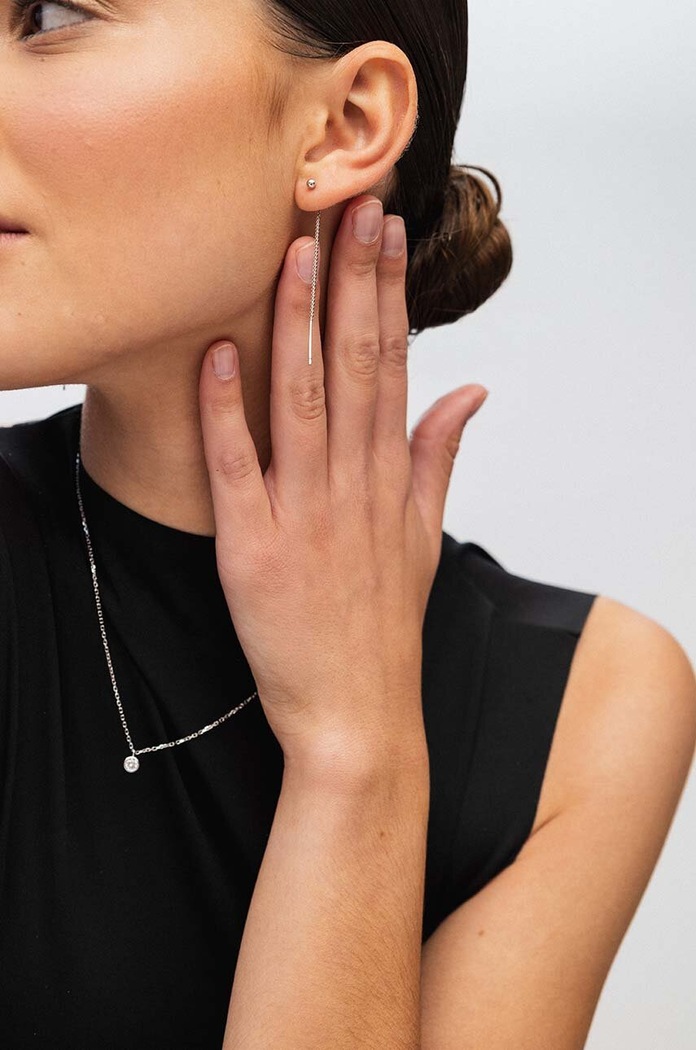 Doplnky Strieborné náušnice ANIA KRUK OVAL SAKKS1140 strieborná
