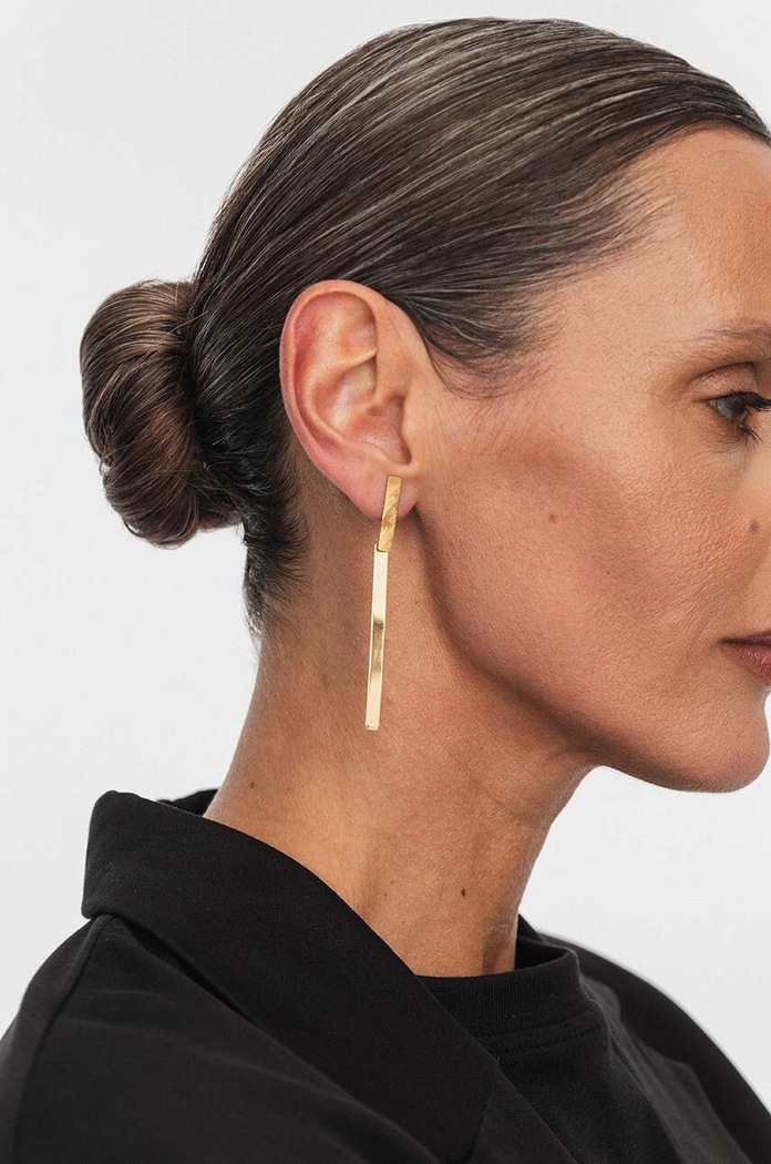 Аксесоари Позлатени сребърни обици ANIA KRUK BLAIR SMVKS2430Z злато