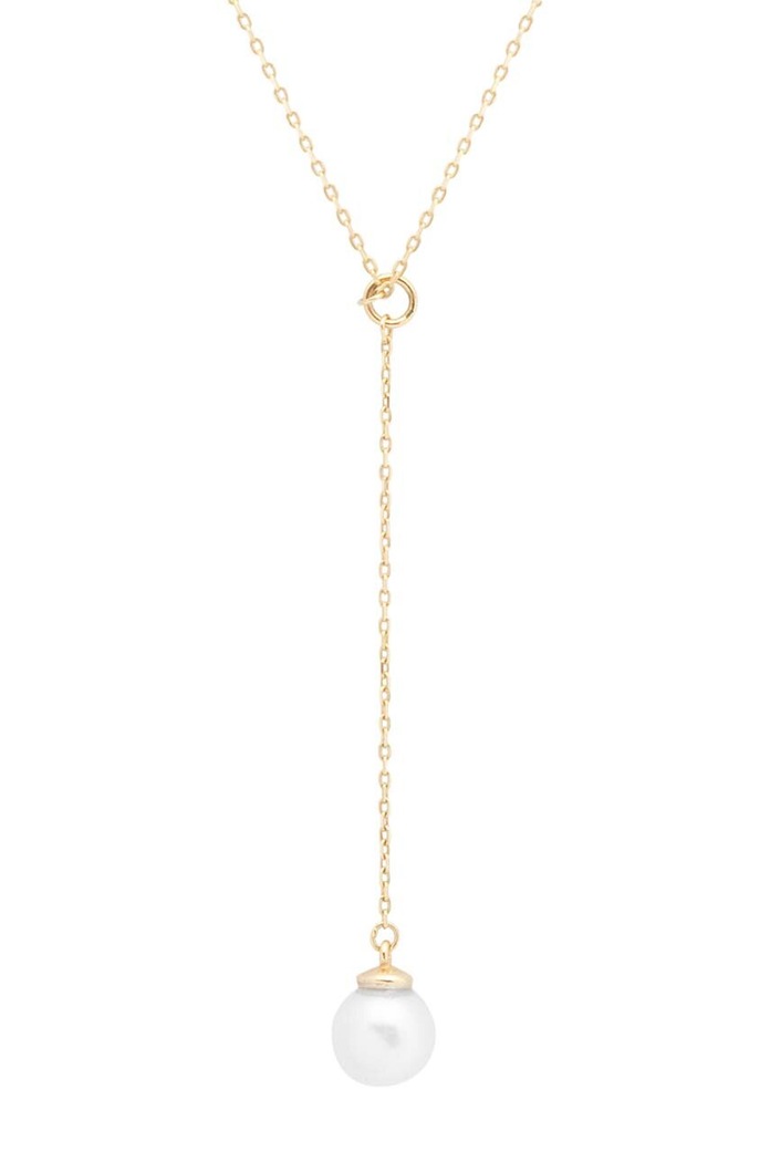 Zlatý náhrdelník ANIA KRUK DOLCE VITA prírodný kameň zlatá ZEMNP2192