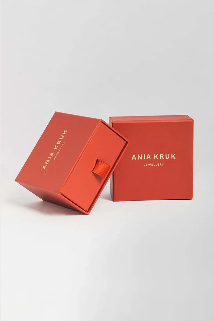 Ασημένια επιχρυσωμένα σκουλαρίκια ANIA KRUK GLAMOUR SMVKC1792Z