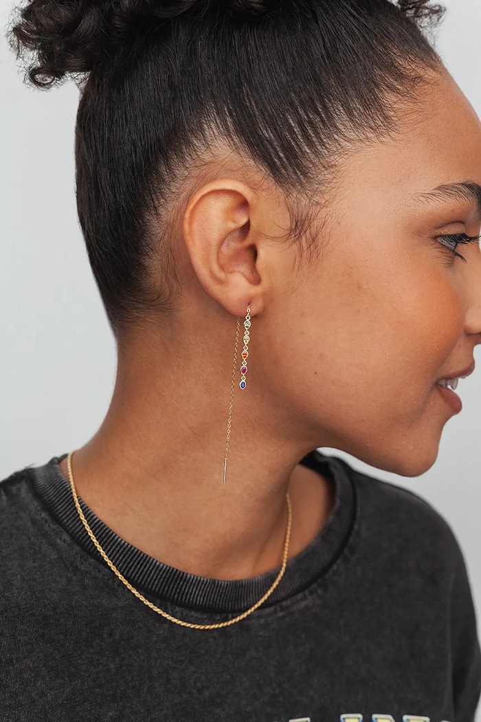 Ασημένια επιχρυσωμένα σκουλαρίκια ANIA KRUK SUGAR χρυσαφί SMVKC1819Z