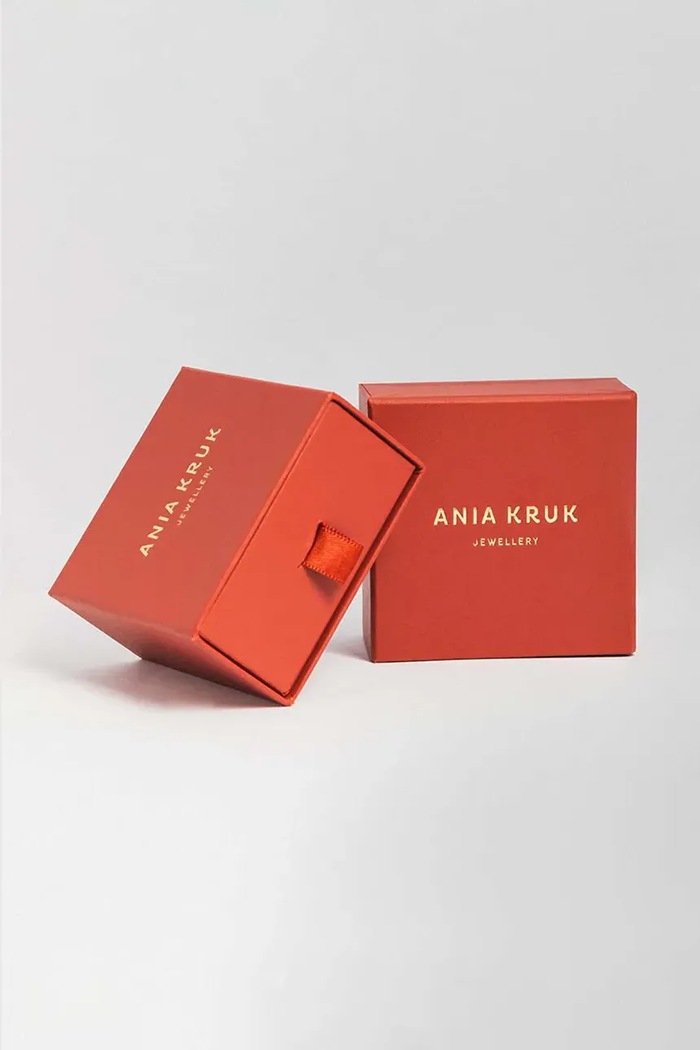 Pozlacené stříbrné náušnice ANIA KRUK SUGAR SMVKC1839Z