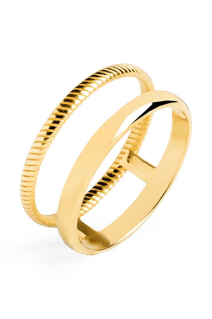 ANIA KRUK anello in argento placato in oro VINTAGE argento oro SMIPS0060Z