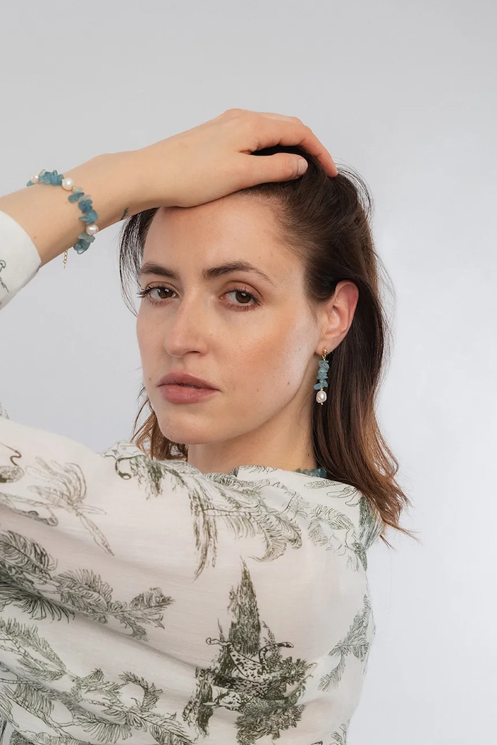 Позлатена сребърна гривна ANIA KRUK SUMMER злато SAKAN2734Z