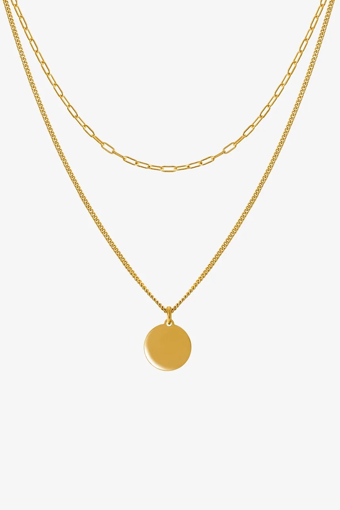 ANIA KRUK naszyjnik ze srebra pokrytego złotem COSMO pozłacane złoty SLTNS3110Z