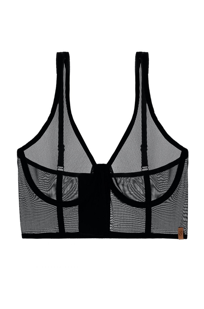 MUUV. Biustonosz BUSTIER GORSET bius.BUSTIER.GORSET.bla czarny