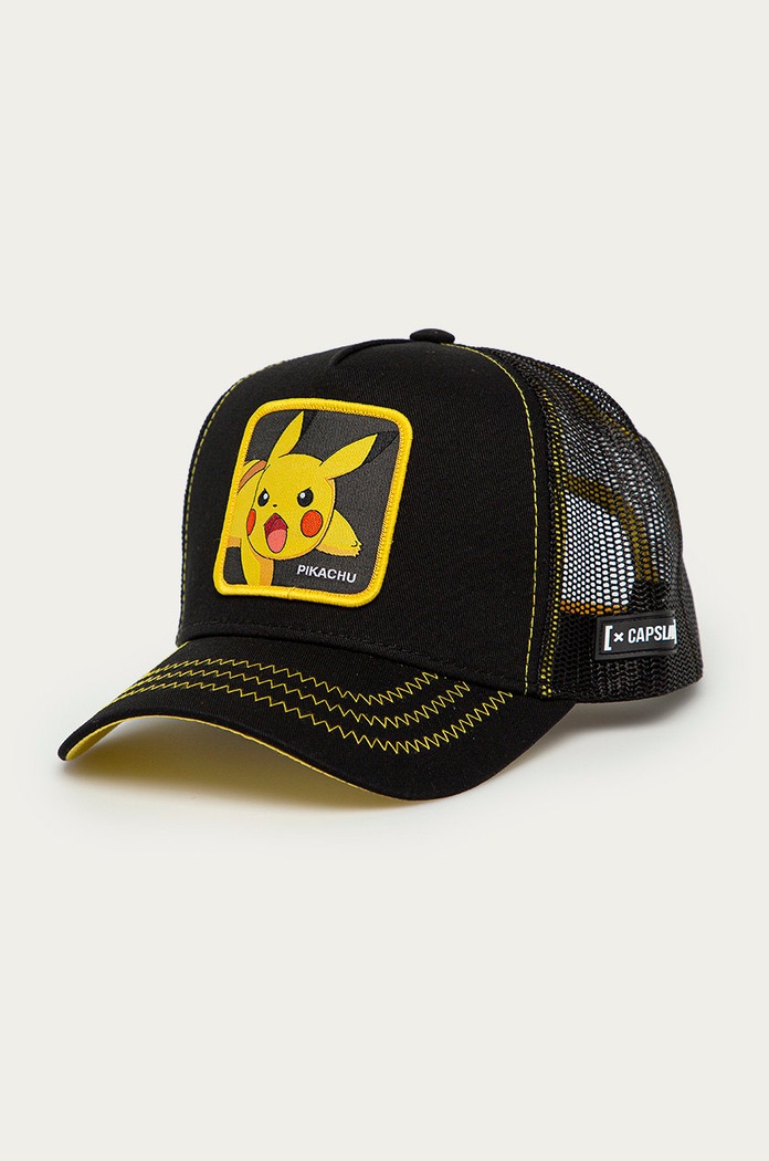 Capslab - Czapka x Pokemon aplikacja czarny CL.PKM2.1.PIK7