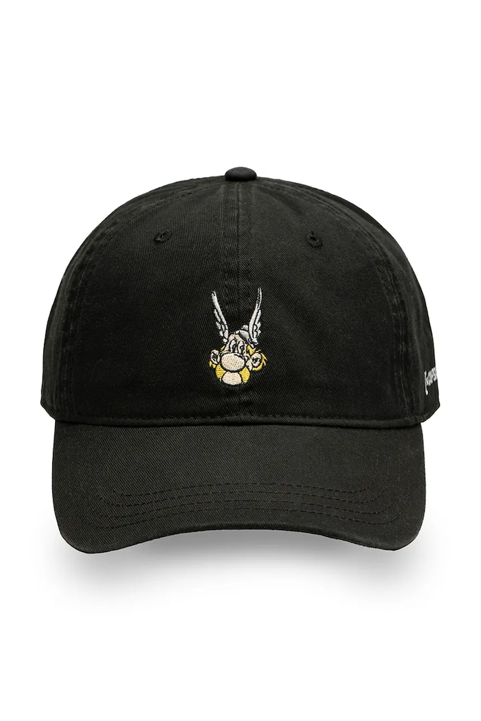 Bavlnená šiltovka Capslab x Asterix CL.AST1.1.CD.AST čierna AA00
