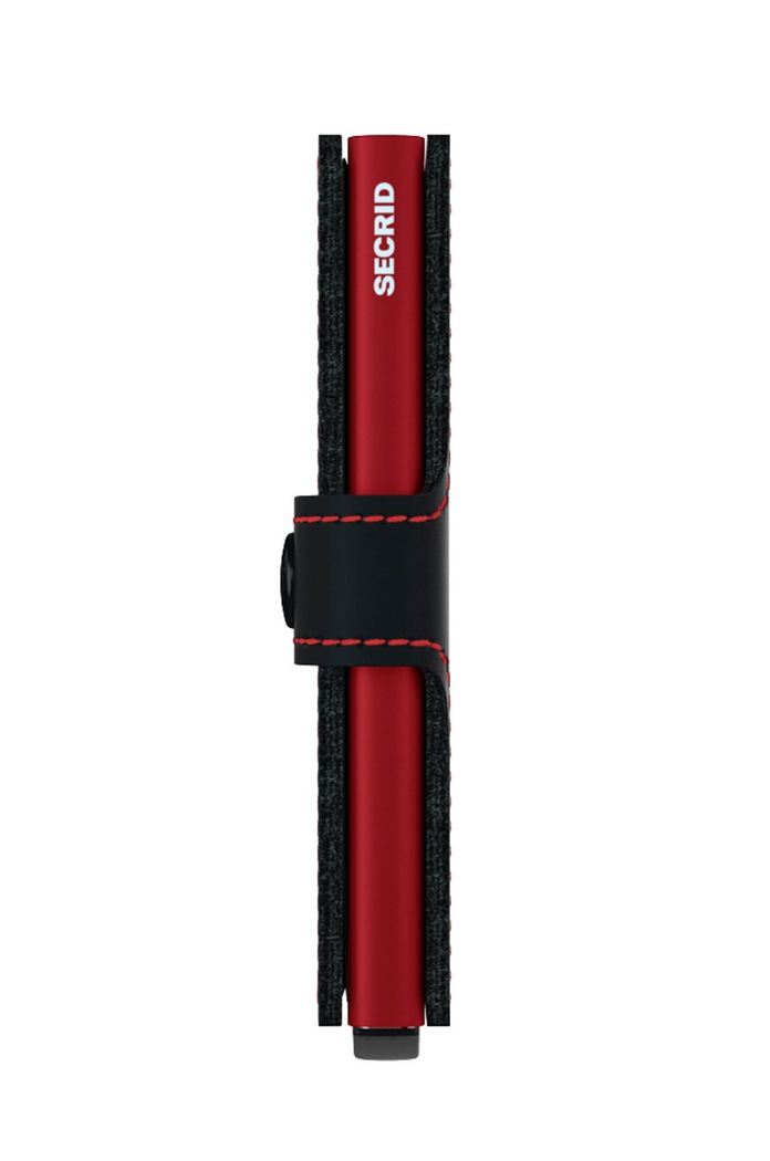 Secrid - Шкіряний гаманець чорний MM.Black.Red