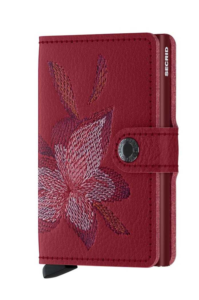 Secrid - Portofel de piele piele rosu MSt.Magnolia.Rosso