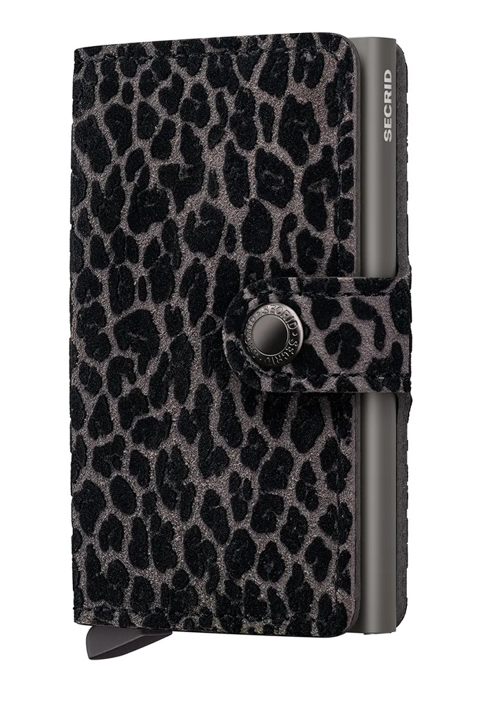 Secrid wallet LEO all-over print gray Mle.Beige