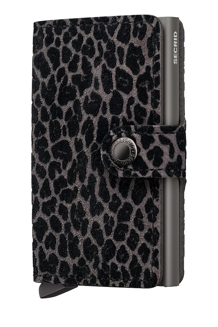 Secrid wallet LEO all-over print gray Mle.Beige