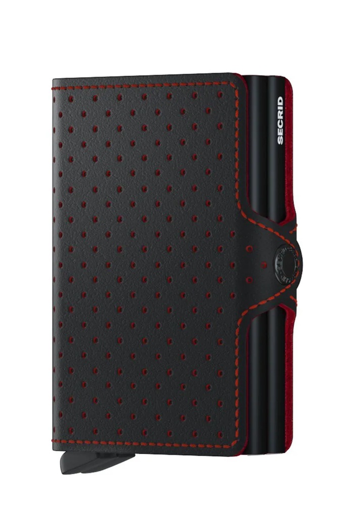 Портмоне Secrid гладка кожа черен TPf.Black.Red