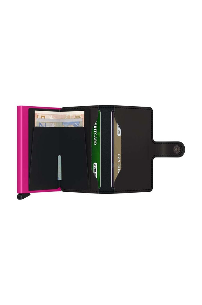 Doplnky Peňaženka Secrid MM.Black.Fuchsia čierna