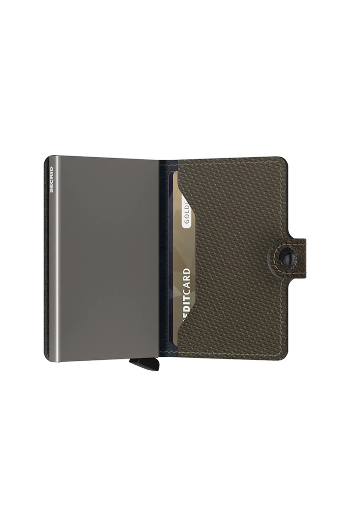 Secrid Men's leather RFID wallet green Mca.Miniwallet