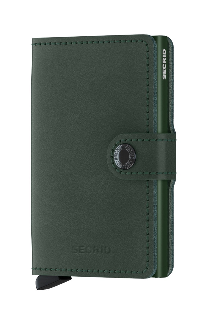 Secrid portofel de piele piele verde M.Green
