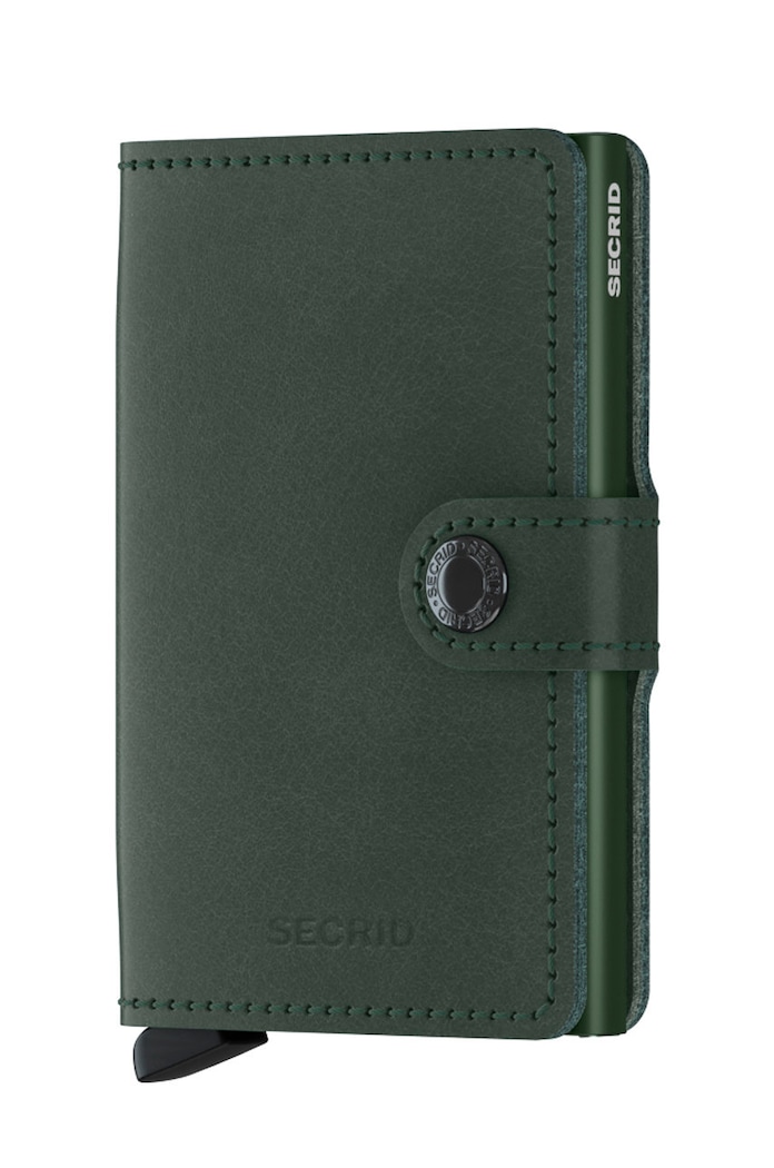 Secrid portofel de piele piele verde M.Green