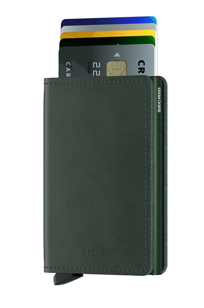 Kožená peněženka Secrid SO.Green zelená ZA00