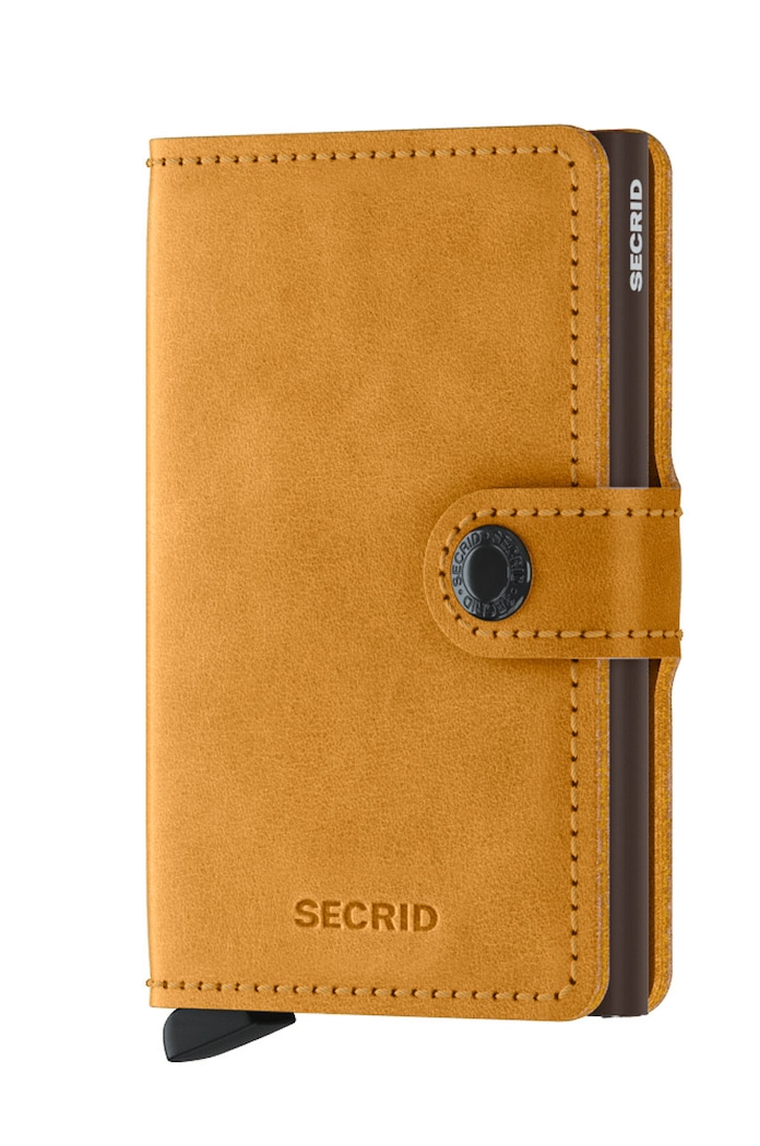 Secrid - Bőr pénztárca nappa bőr sárga MV.Ochre
