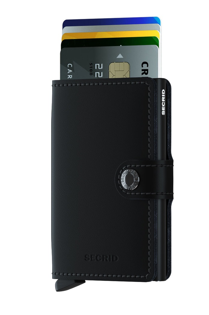 Secrid leather wallet MM.Black black ZA00