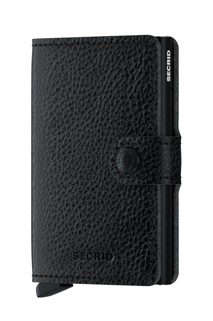 Kožená peněženka Secrid přírodní kůže černá MVg.Black.Black