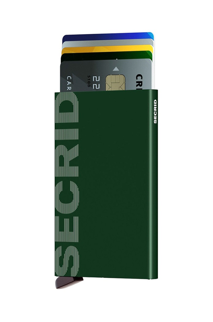 Secrid portafoglio semplice verde CLa.LogoGreen