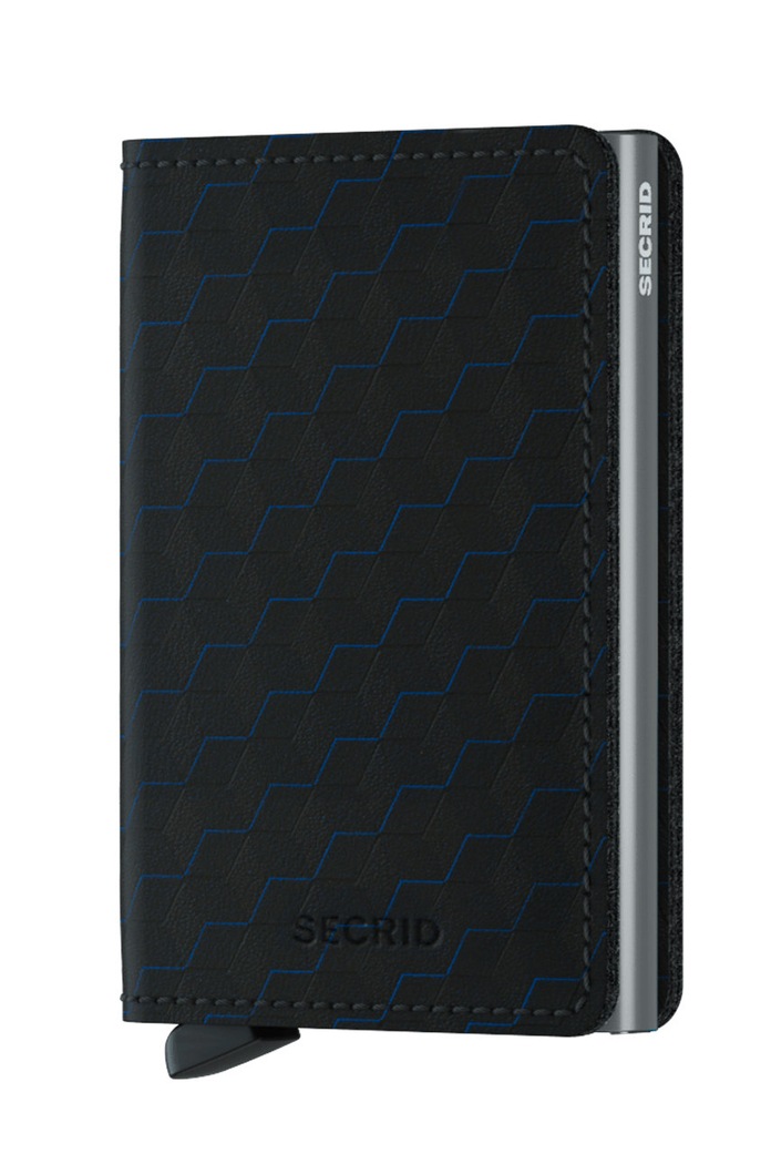 Kožená peněženka Secrid přírodní kůže černá SOp.Black.Titanium