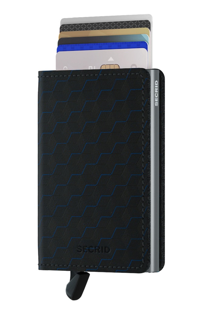 Kožená peněženka Secrid SOp.Black.Titanium černá ZA00