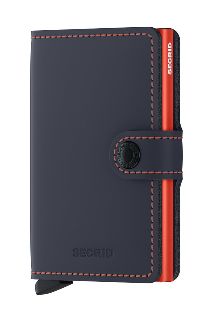 Peňaženka Secrid imitácia kože tmavomodrá MM.NightBlueOrange