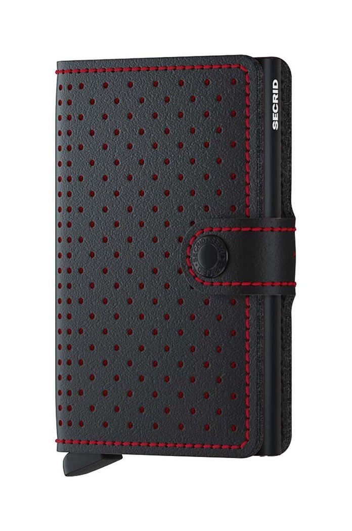 Secrid portofel piele negru MPf.Black.Red
