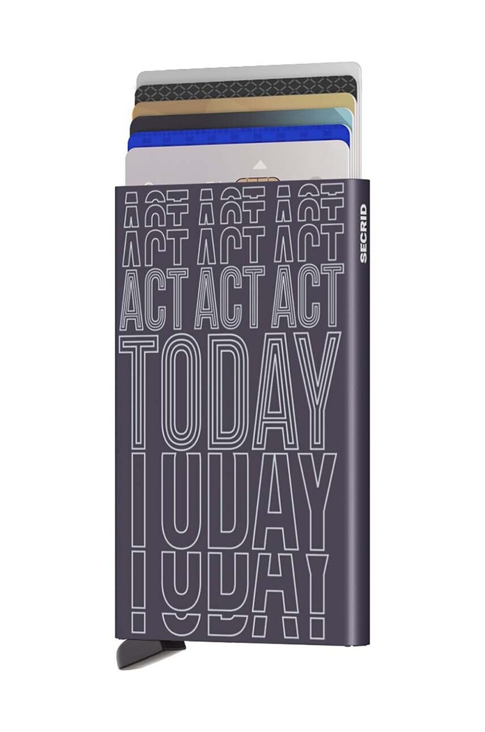 Denarnica Secrid Laser Dark Purple CLa.Act.Today.Dark.Purp vijolična ZA00