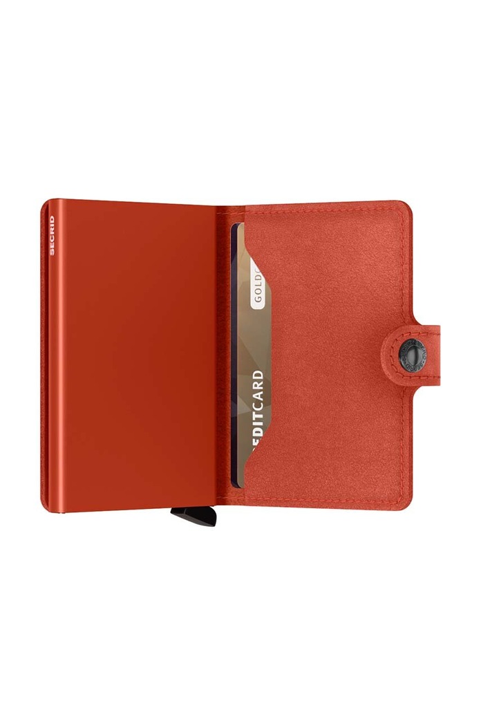 Δερμάτινο πορτοφόλι Secrid Miniwallet Original Orange πορτοκαλί M.Orange
