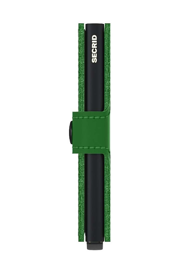 Kožená peňaženka Secrid Miniwallet Matte Bright Green MM.Bright.Green zelená