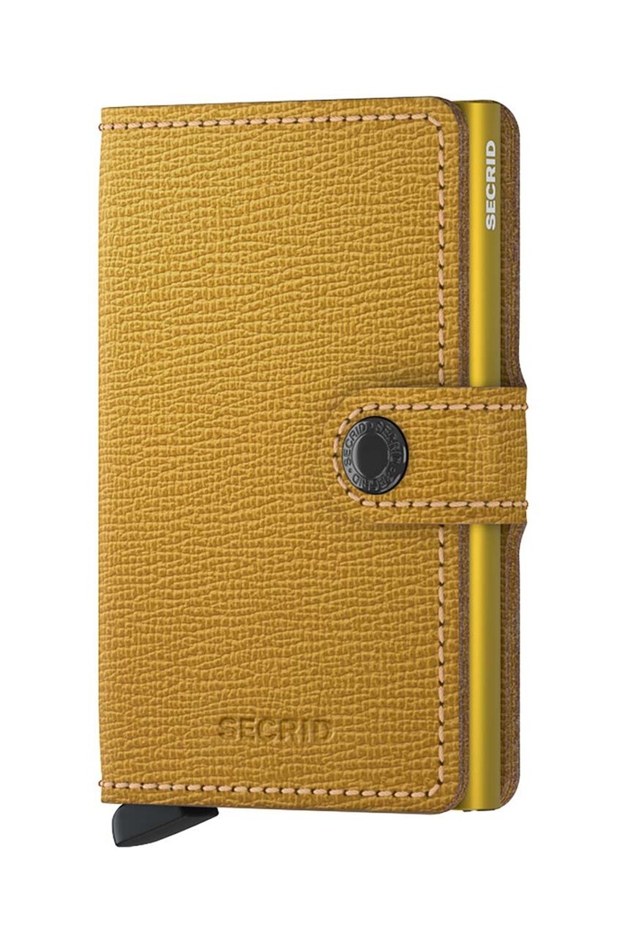Портмоне Secrid Crisple Ochre гладка кожа жълт MC.Ochre