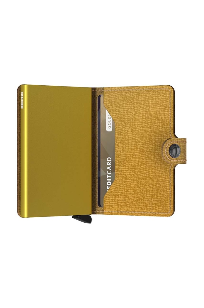 Портмоне Secrid Crisple Ochre жълт MC.Ochre