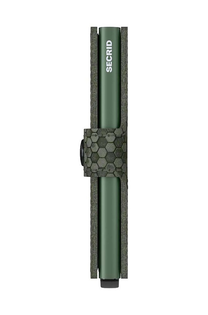 Secrid portfel skórzany Miniwallet Hexagon Green MHe.Green zielony