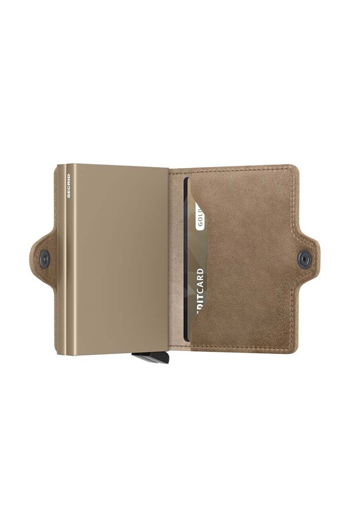 Δερμάτινο πορτοφόλι Secrid Twinwallet Vintage Taupe μπεζ TV.Taupe