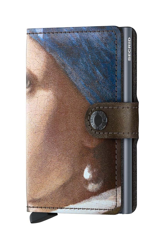Кожен портфейл Secrid Miniwallet Art Pearl Earring изкуствен многоцветен MAr.Pearl.Earring