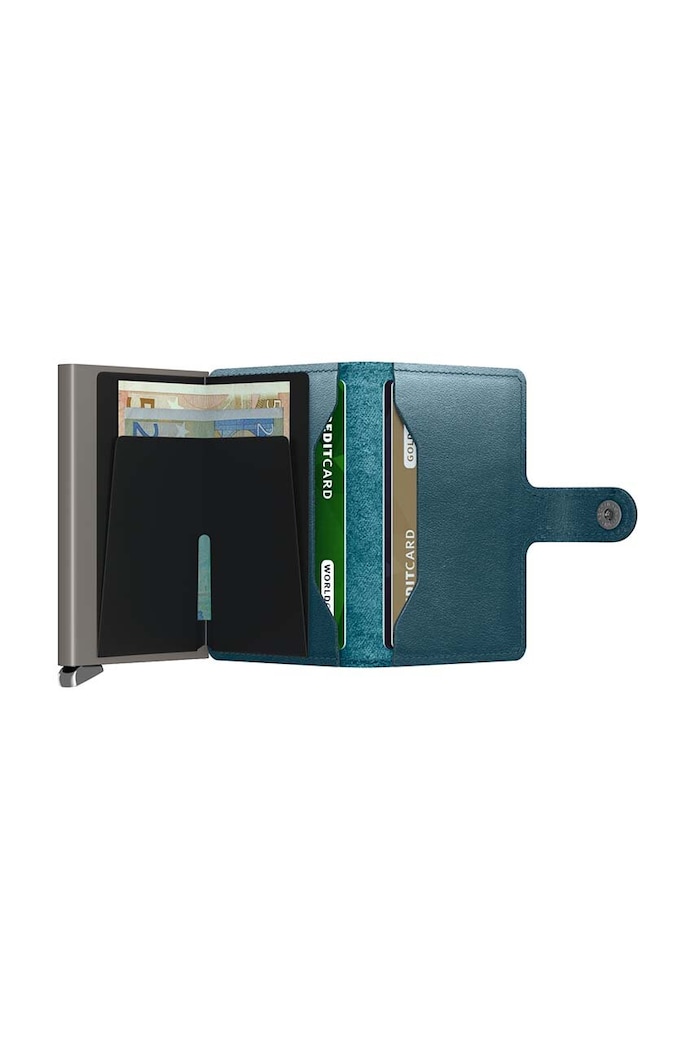 Accesorii Secrid portofel de piele MDu.Teal turcoaz