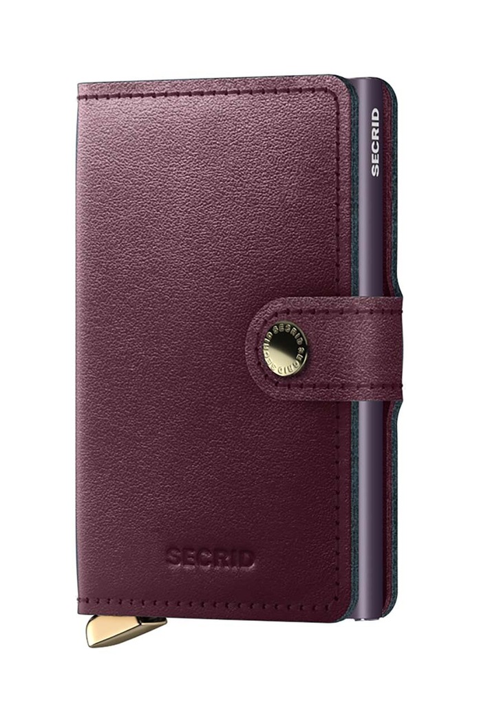Кожен портфейл Secrid гладка кожа бордо MDu.Bordeaux