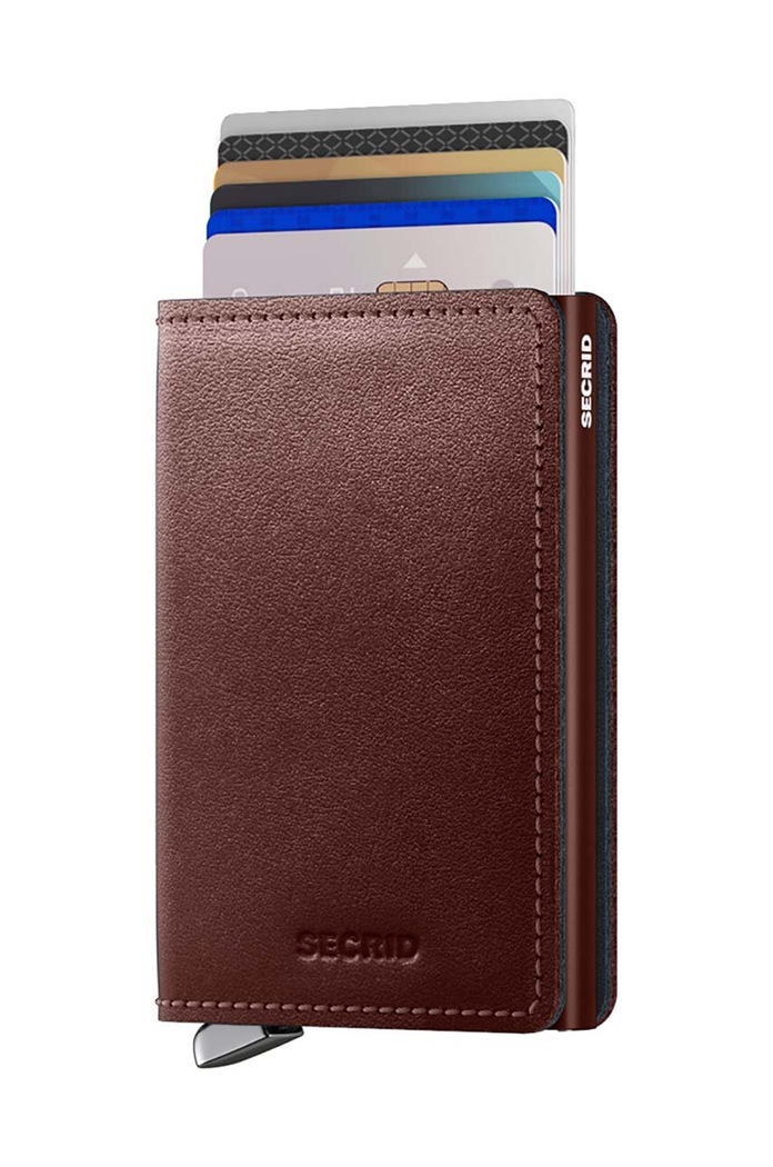 Кожен портфейл Secrid SDu.DarkBrown кафяв ZA00
