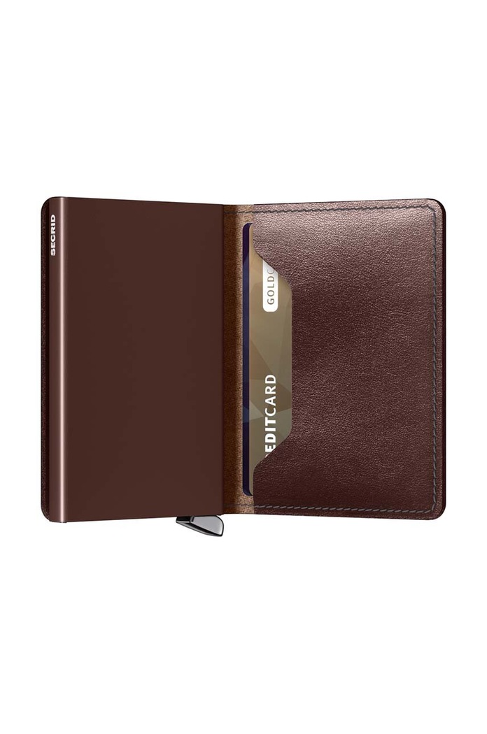 Кожен портфейл Secrid кафяв SDu.DarkBrown