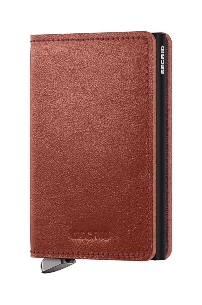 Кожен портфейл Secrid гладка кожа кафяв SBc.Brown