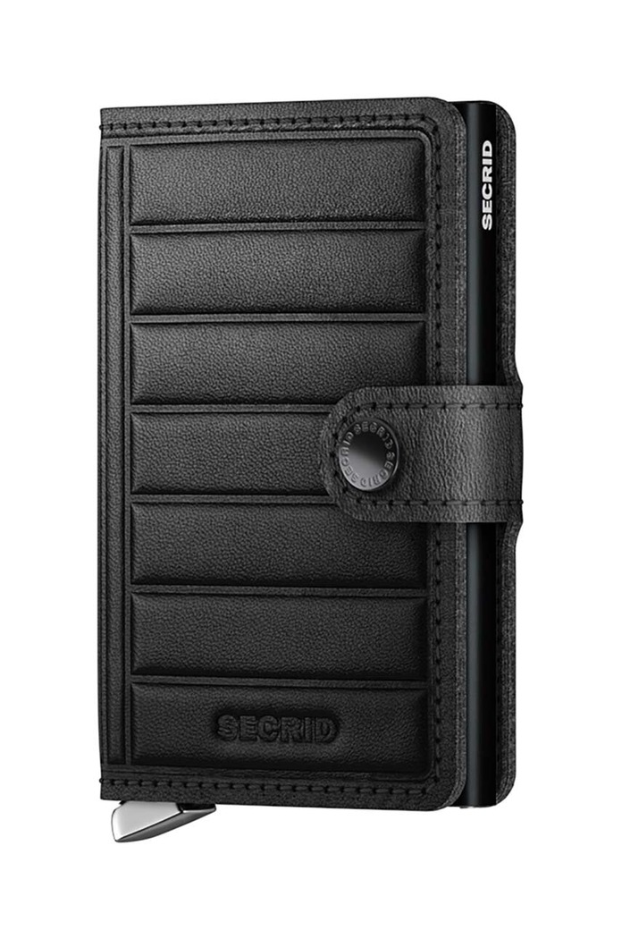 Кожен портфейл Secrid гладка кожа черен MEl.Black