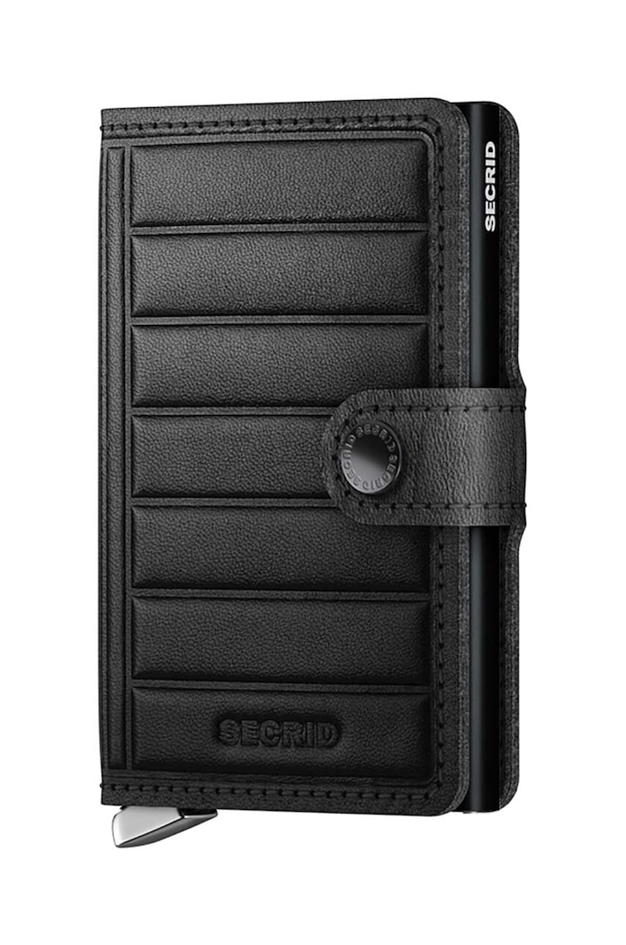 Кожен портфейл Secrid гладка кожа черен MEl.Black
